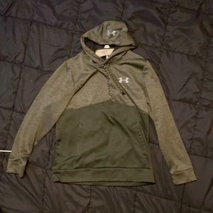 green small unisex under armor sweatshirt